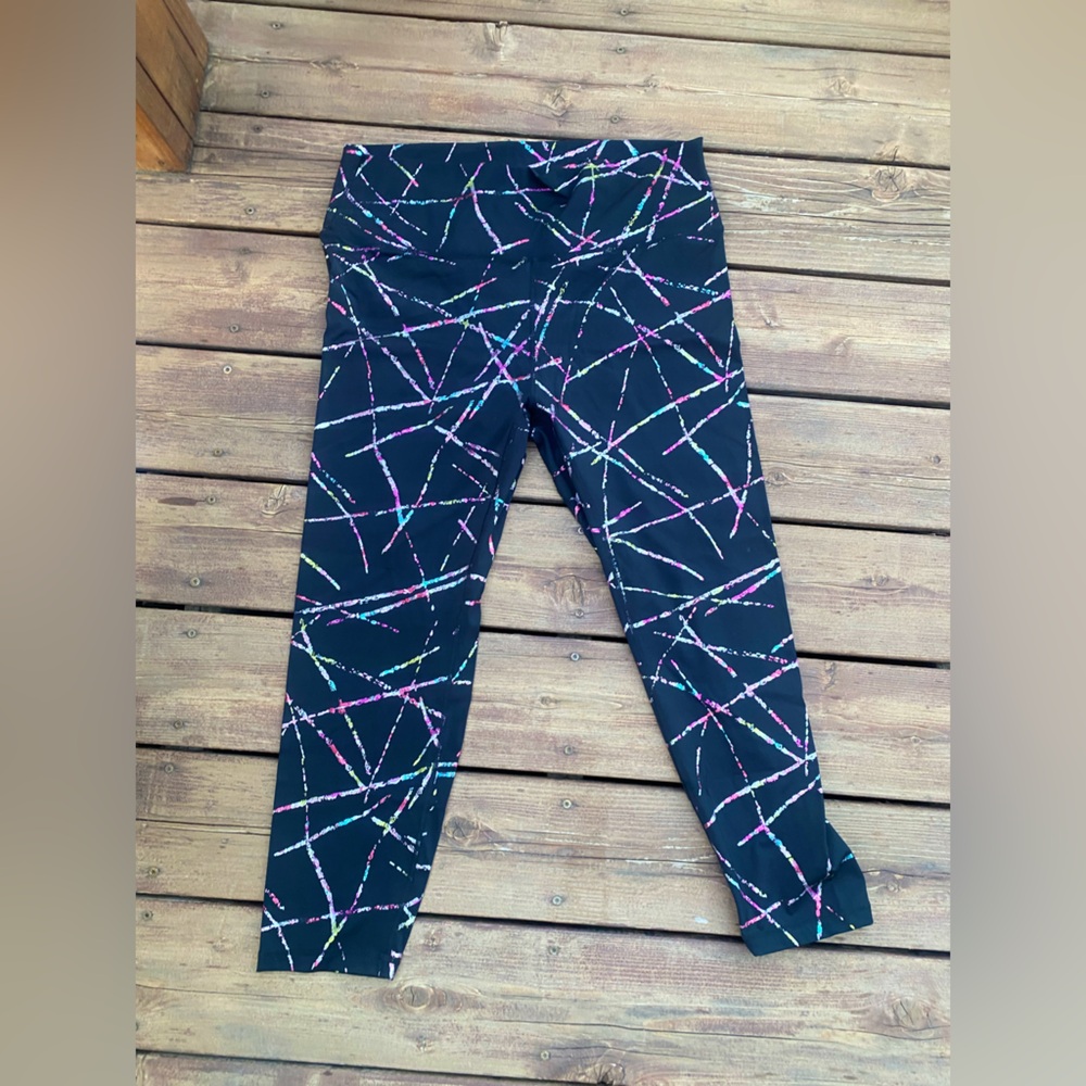 🍭NWOT ZYIA 7/8 Confetti Leggings, sz 20